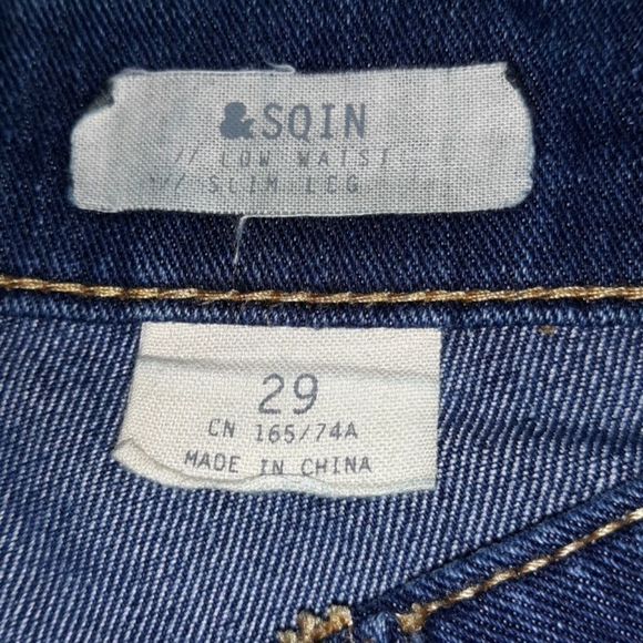 H&M SQIN Jeans‎ Low Waist Slim Leg Size 29 - Picture 5 of 6